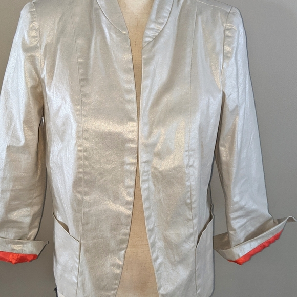 Camilla Tree Silver Blazer with Hot Pink Liner - Picture 6 of 10